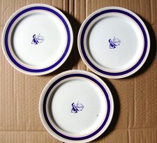 3 ASSIETTES PUB BISCUITS BALTO GONDOLO 1920 FAÏENCE de CREIL-MONTEREAU