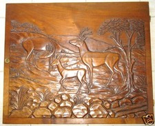 Grand panneau de porte, bas relief style art nouveau, architecture intérieure