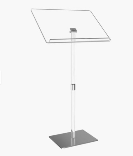 Acrylic clear podium - clear,