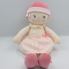 Doudou poupée chiffon rose