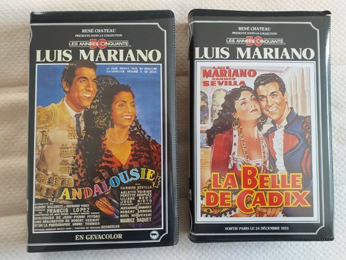 Lot vhs rené chateau luis - vhs,