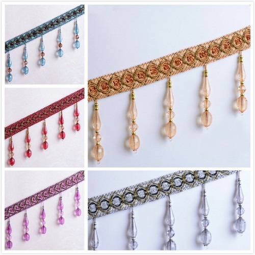 12m galon frange - 12m, perles