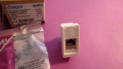 Hager ws202 prise rj45 - prise, systo