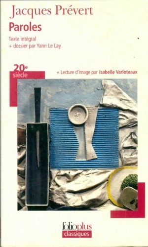 Paroles jacques prévert - -,