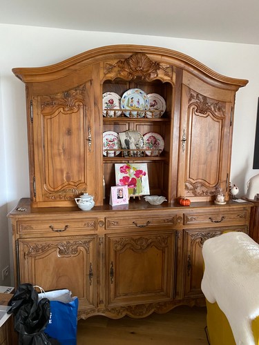 Buffet vaisselier noyer - vaisselier, massif