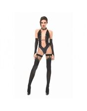 Body taille XL sexy en wetlook et dentelle couleur noir tres agreable à porter