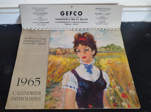 Calendrier gefco 1965 - -,