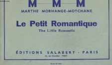 Marthe Morhange Motchane Le Petit romantique recueil partition piano ed Salabert