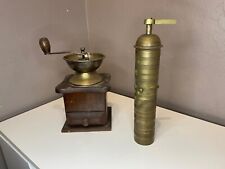 Lot Moulins a Café ou Poivre en Laiton Ancien Art Déco Collection Vintage