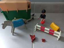 Playmobil 3140 vintage show jumping van cheval équitation