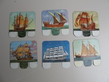 Vignettes métalliques 6 bateaux Huilor Dulcine Samo Crémolive, 2 photos
