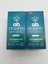 2X o.b. SUPER Organic Tampons