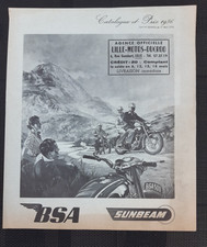 BSA catalogue Prospectus Moto BSA SUNBEAM Original de 1956