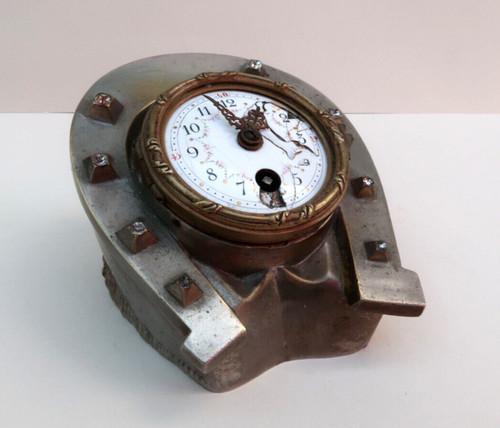 Horloge bronze forme sabot - horloge,