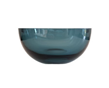 Coupe à fruits / centre de table vintage en verre couleur bleue nuit 1960 1970