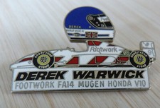 PIN'S F 1 FORMULA ONE CASQUE DEREK WARWICK FOOTWORK MUGEN HONDA EGF MFS