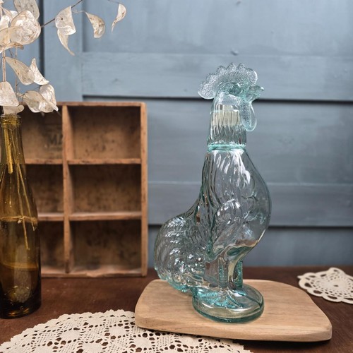 Bouteille forme coq verre - bouteille,