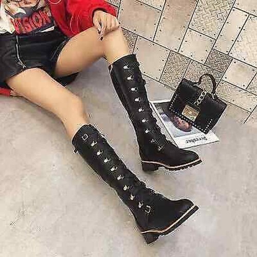 Bottes bikers noir confortable - bottes,