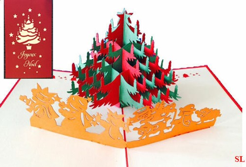 Carte noel grand sapin - de,