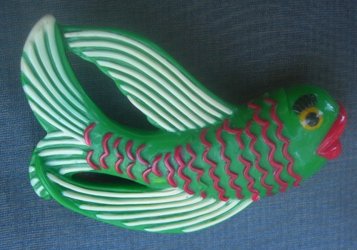 1940s bakelite fish - bakelite,