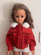 Vêtement  pour poupée , Veste Rouge Fourrure Blanche Pour Cathie Bella ..