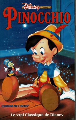 Cassette video vhs pinocchio - video,