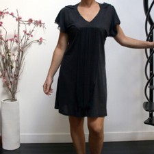 One Step – Robe manches courtes – gris anthracite - Lin - 1 36 TBE