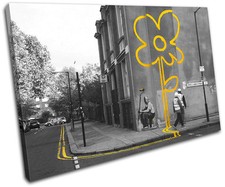 Flower Graffiti Banksy Street