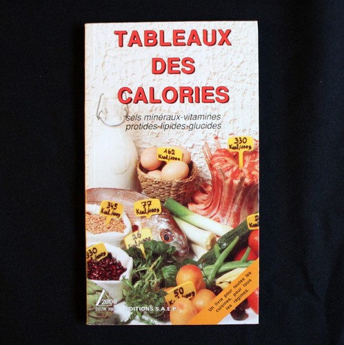Tableaux des calories - des,
