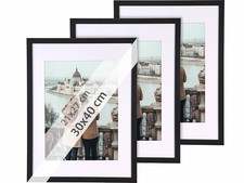 3 cadres photo en bois 30 x 40