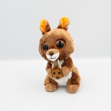Peluche kangourou marron