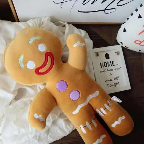 Gingerbread man plush toy - gingerbread,