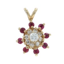 Pendentif Halo En Or Jaune