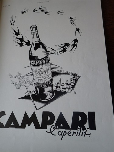 Campari apéritif illustrée - campari,