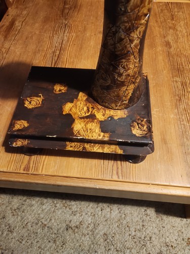 Vase sur support bois - support,