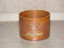 Ancien rond de serviette cuivre Mourmelon-Le-Grand