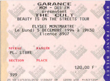 ticket billet used stub place concert THE CULT 1994 PARIS