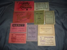 Lot carnets de carte - de,