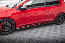 Maxton - SET DES DIFFUSEUR DES BAS DE CAISSE VW GOLF Mk7 GTI CLUBSPORT Noir Bril