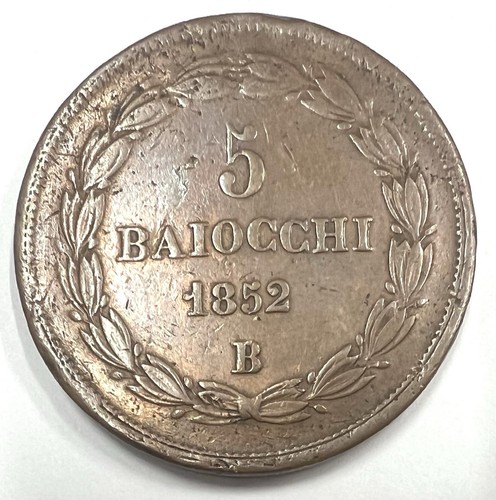 Pièce baiocchi 1852 b - pièce,