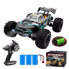 Voiture RC Brushless Haute Vitesse 80Km/h, Télécommandée LED, Tout-Terrain 4x4,