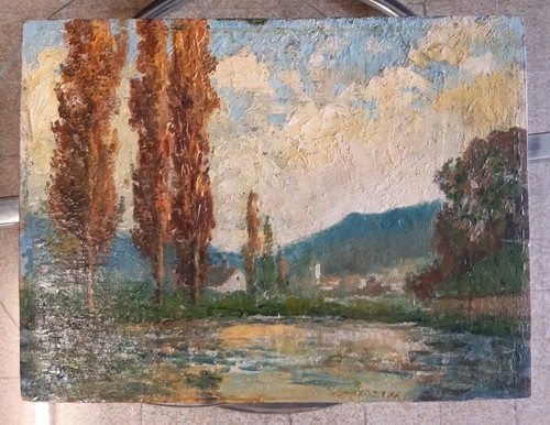 Tableau impressionniste huile - tableau,
