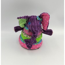 Jeu d'éveil pyramide anneaux doudou éléphant violet Sandykilos DEGLINGOS - 33438