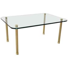 Table basse en cristal et