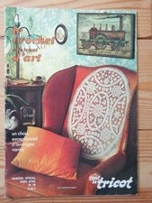 LE CROCHET ET LE TRICOT D'ART ouvrages 1975 revue magazine ancien vintage