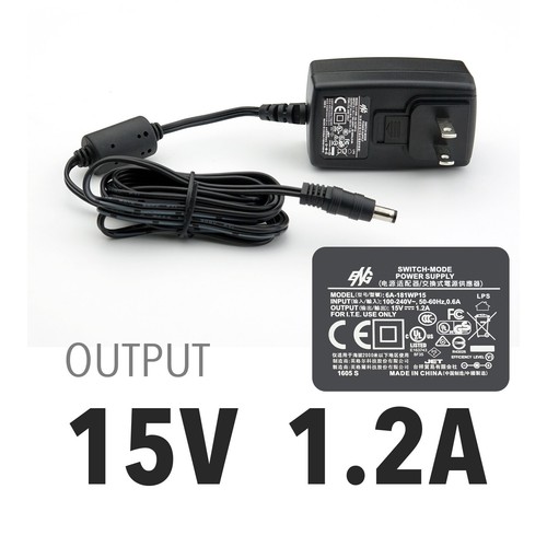 Plustek power adapter 15v - 15v, 1.2a
