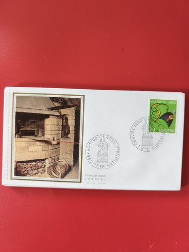 Enveloppe philatélie suisse - enveloppe,