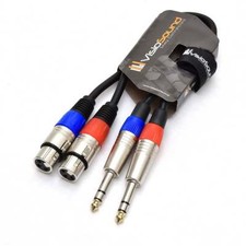 Câble double 2x XLR femelle