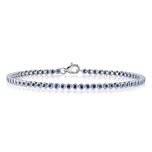 14k blanc saphir bleu - 14k,