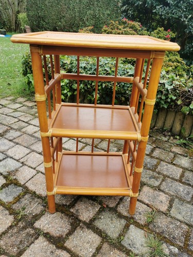 Etagère vintage rotin - , et